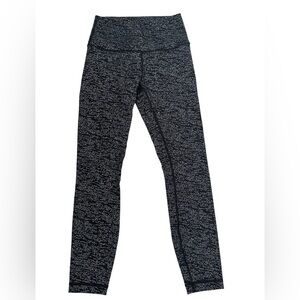 Lululemon Wunder Under black pattern Warmer style s 4